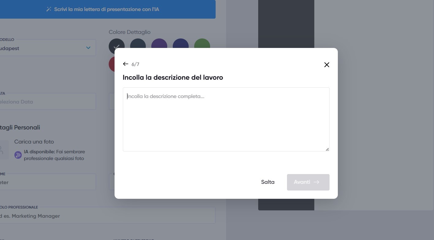 Come scrivere una lettera di presentazione con il nostro strumento AI