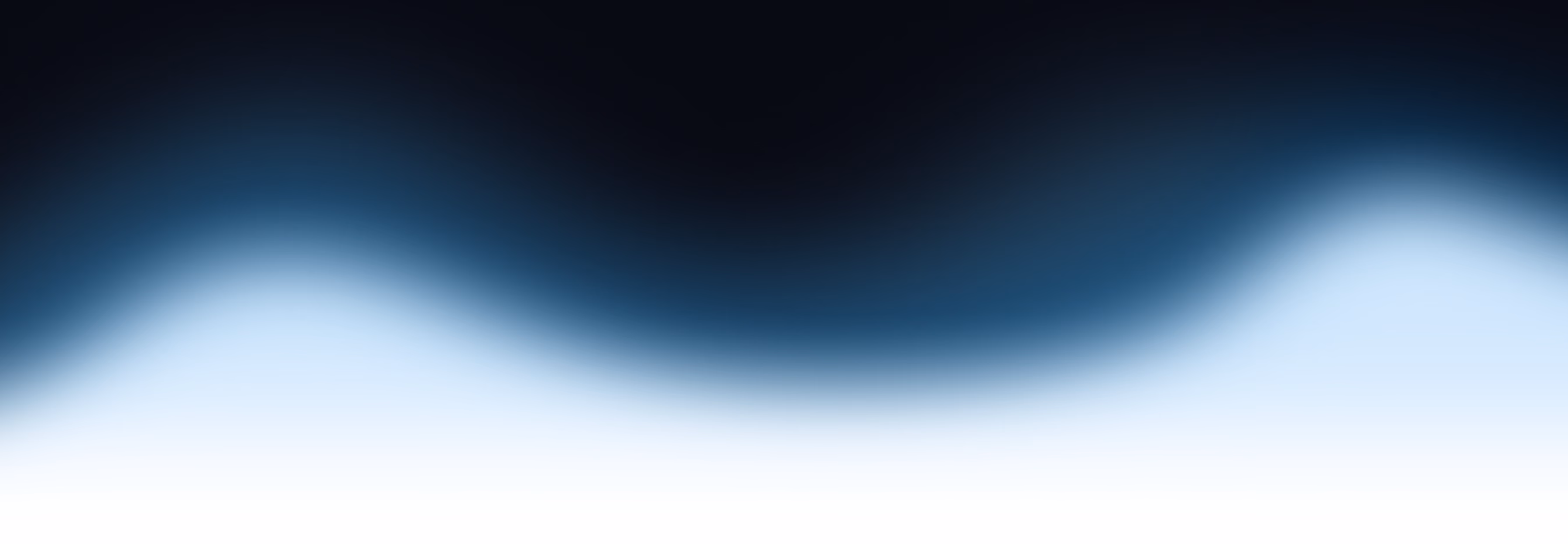 Abstract gradient background with smooth transitions from dark navy blue at the top to light blue and white at the bottom.