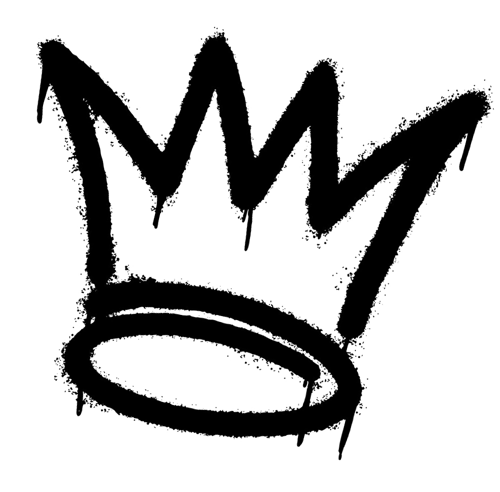 Graffiti spray crown