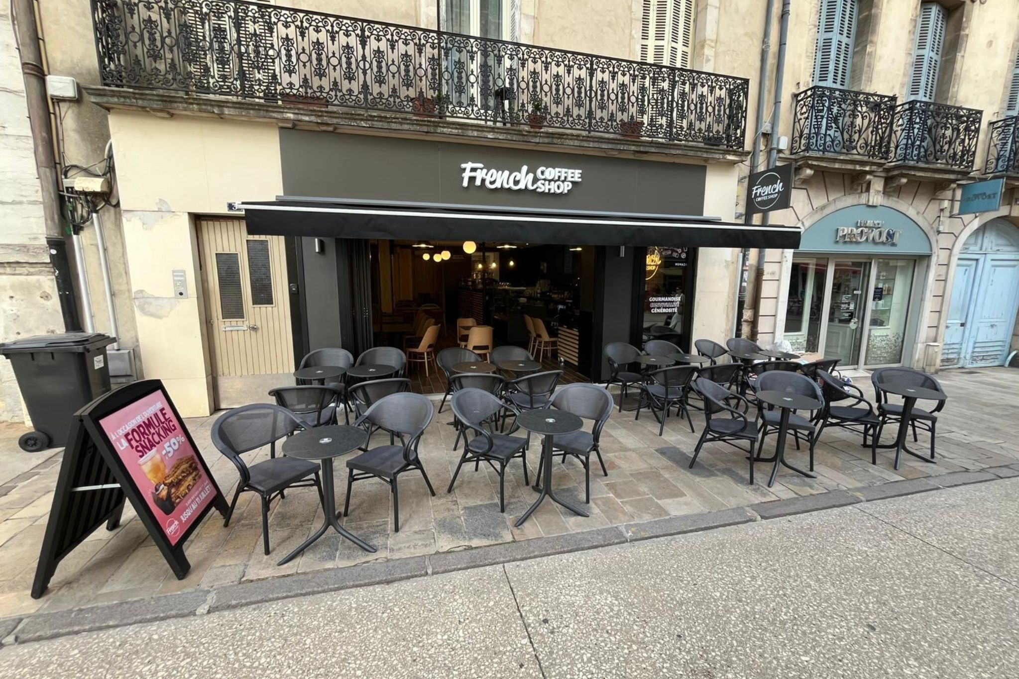 Devanture du futur French Coffee Shop de Dijon 