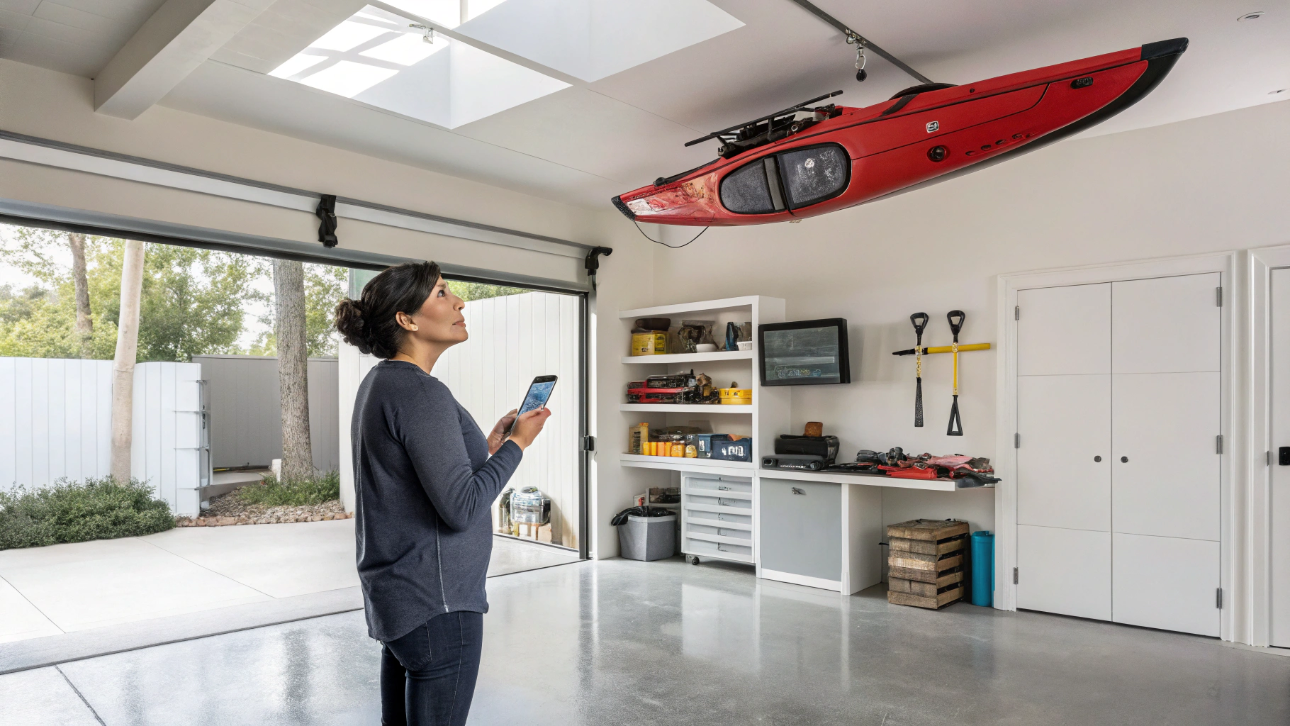 Tech-Savvy Homeowner with Motorized Lift System