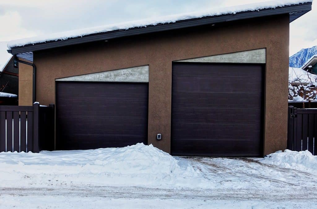 Milwaukee winter frozen garage door home photo