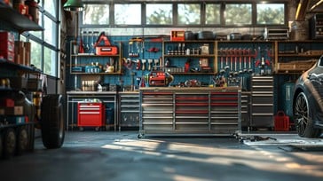 Interior garage workshop