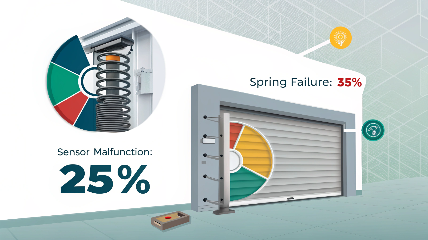 Graphic Depicting Garage Door Failure Rates