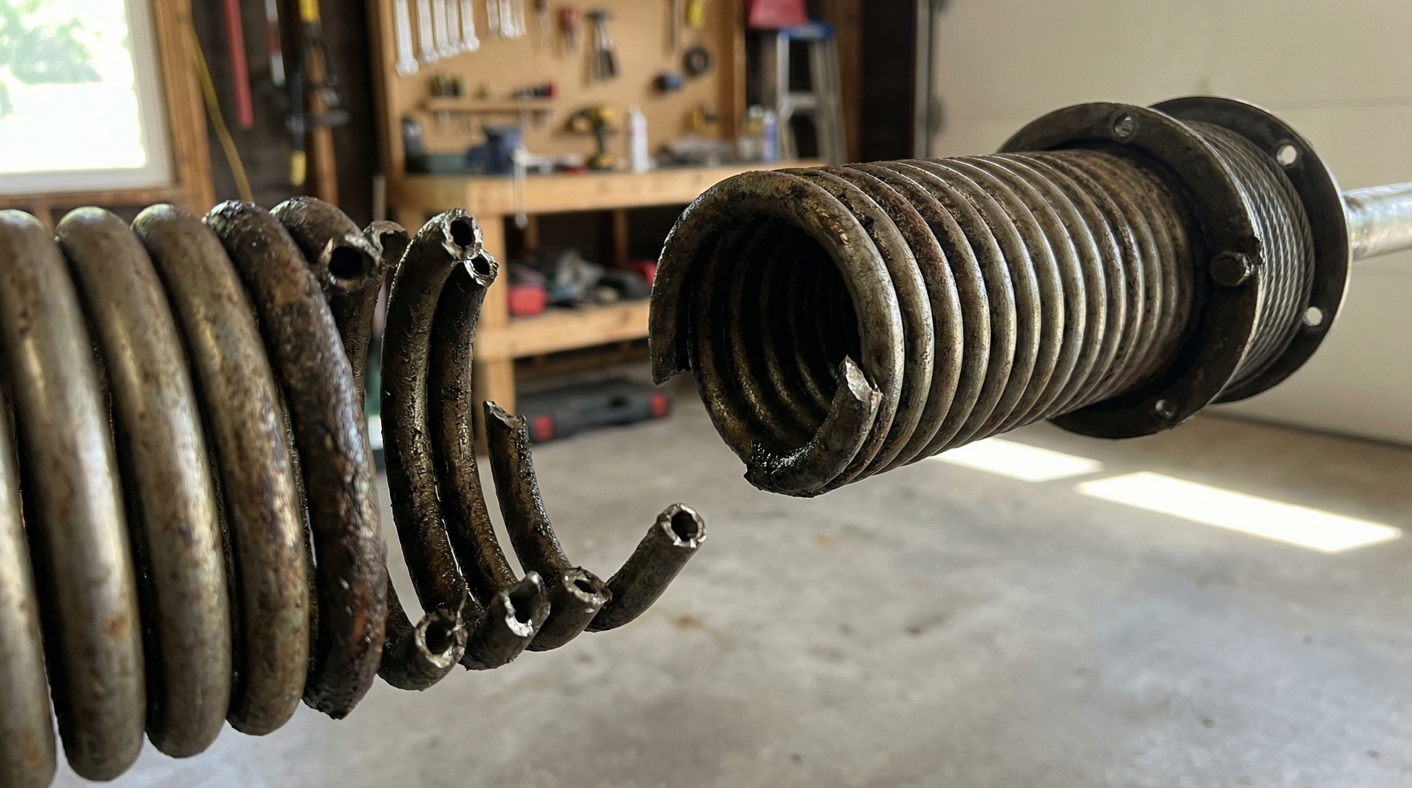 Broken garage door spring in Wauwatosa