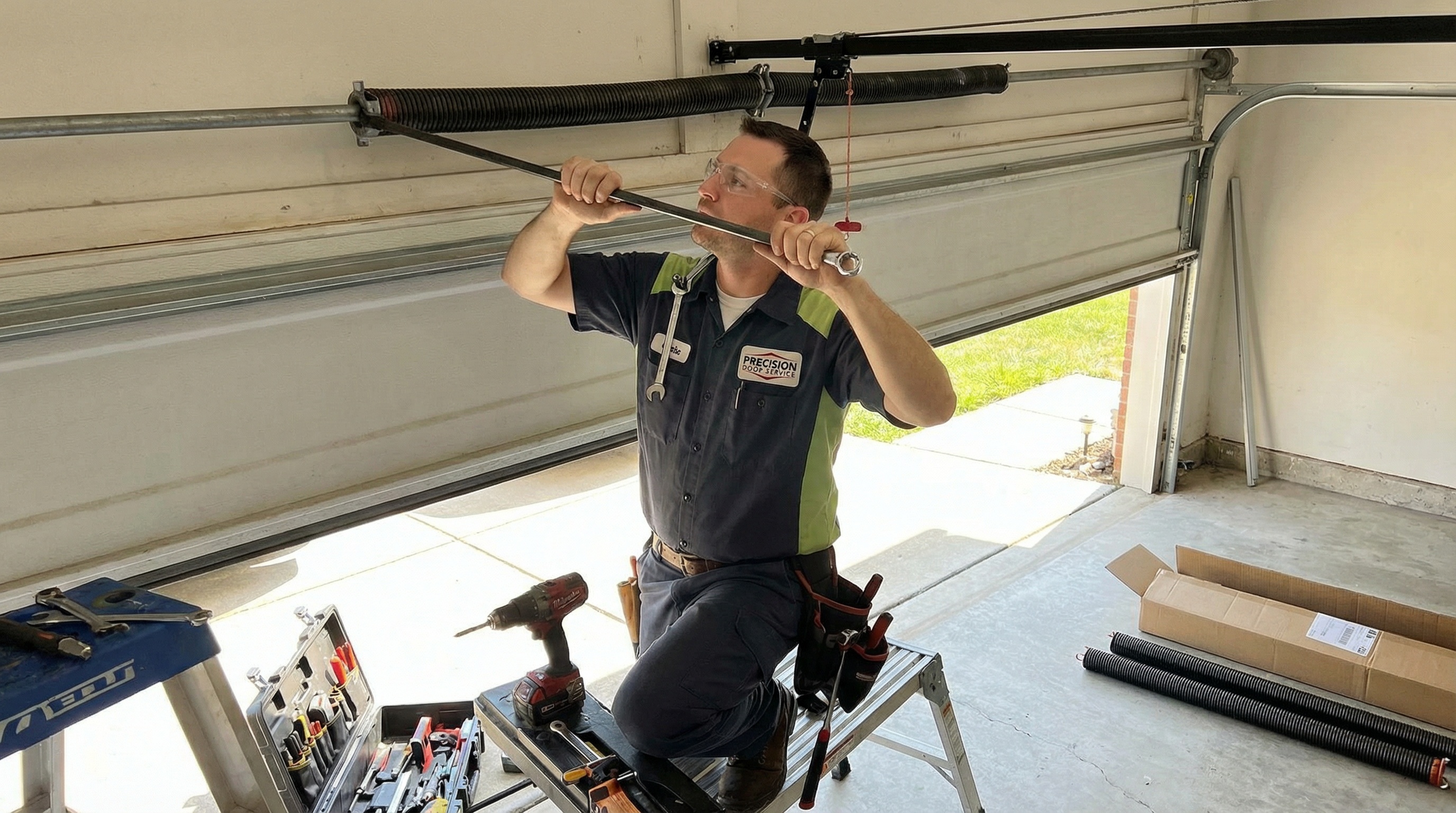 Professional garage door spring replacement