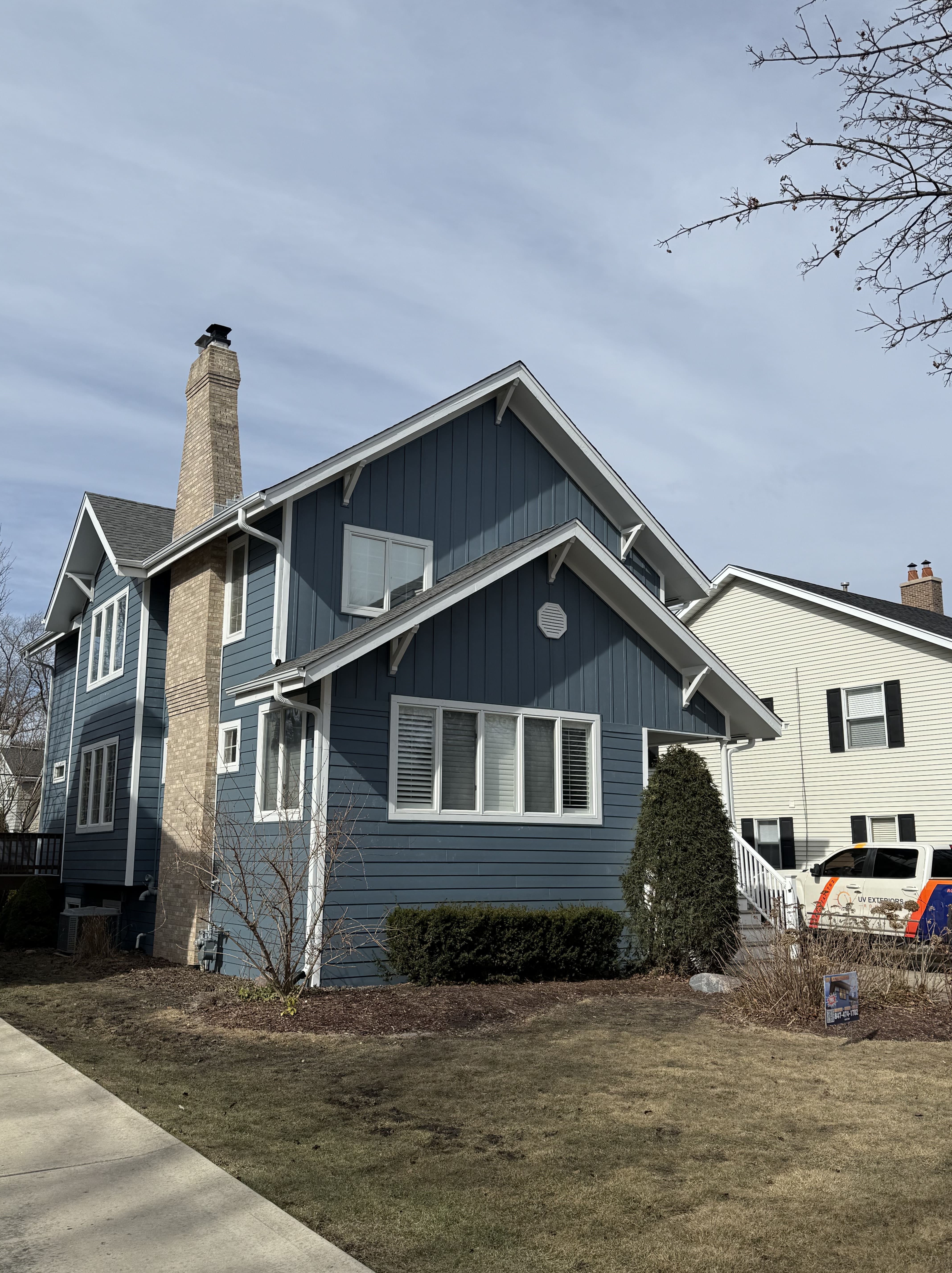 Home exterior from a completed UV Exteriors project