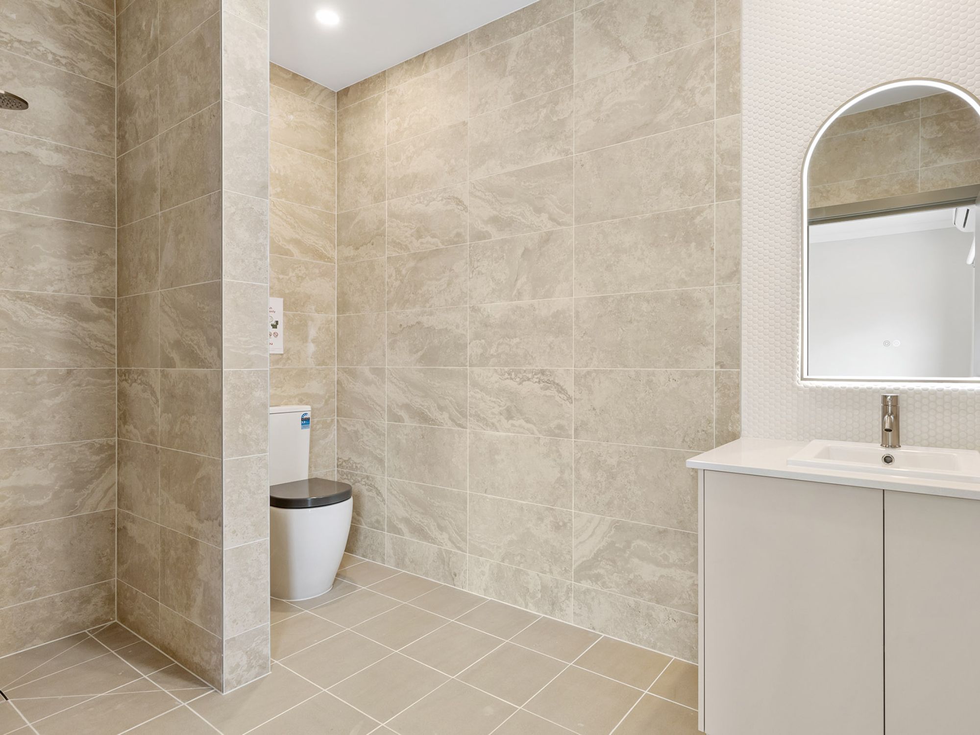 Bathroom of InPlace Living's Improved Liveability SDA in Seaford
