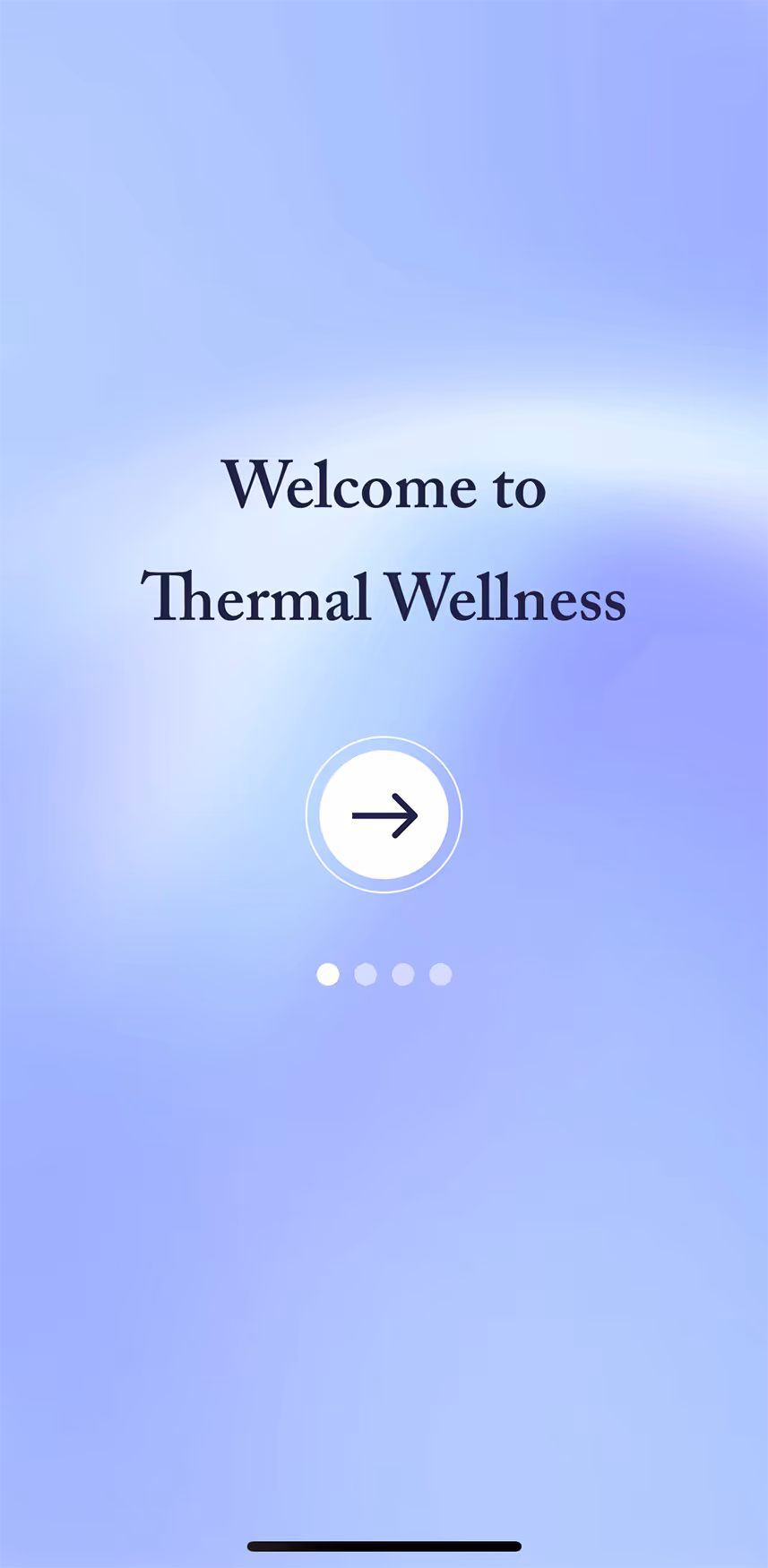 UX flow gallery image - Embr Wave Setup screen 2 welcome