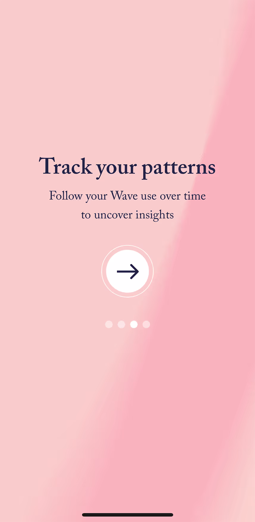UX flow gallery image - Embr Wave Setup screen 4 Track