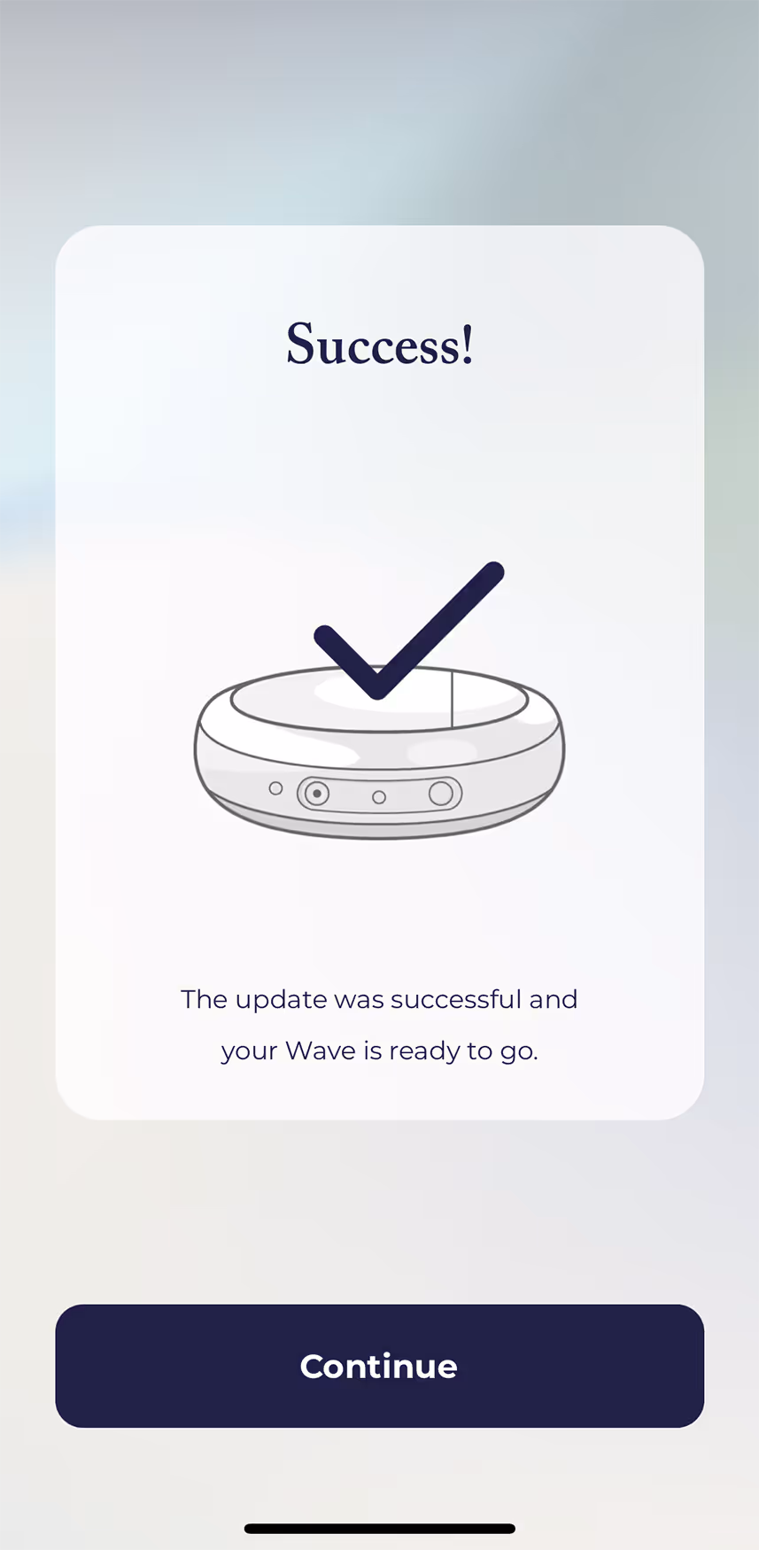 UX flow gallery image - Embr Wave Onboarding -  Success