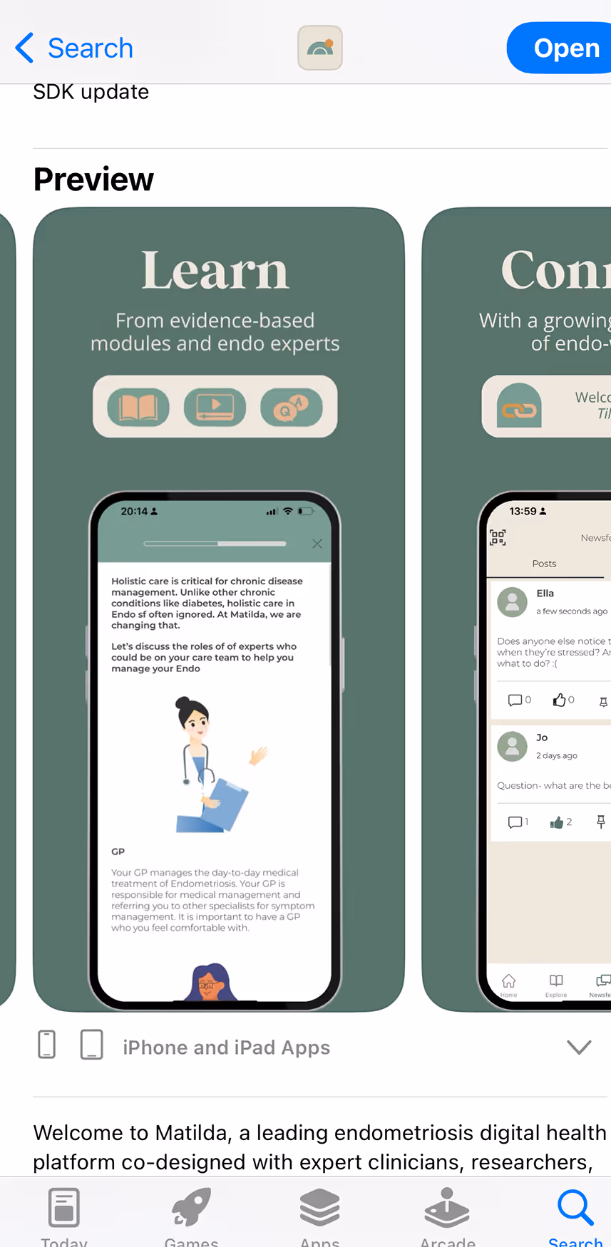 UX Gallery Screens - Matilda - Download the app