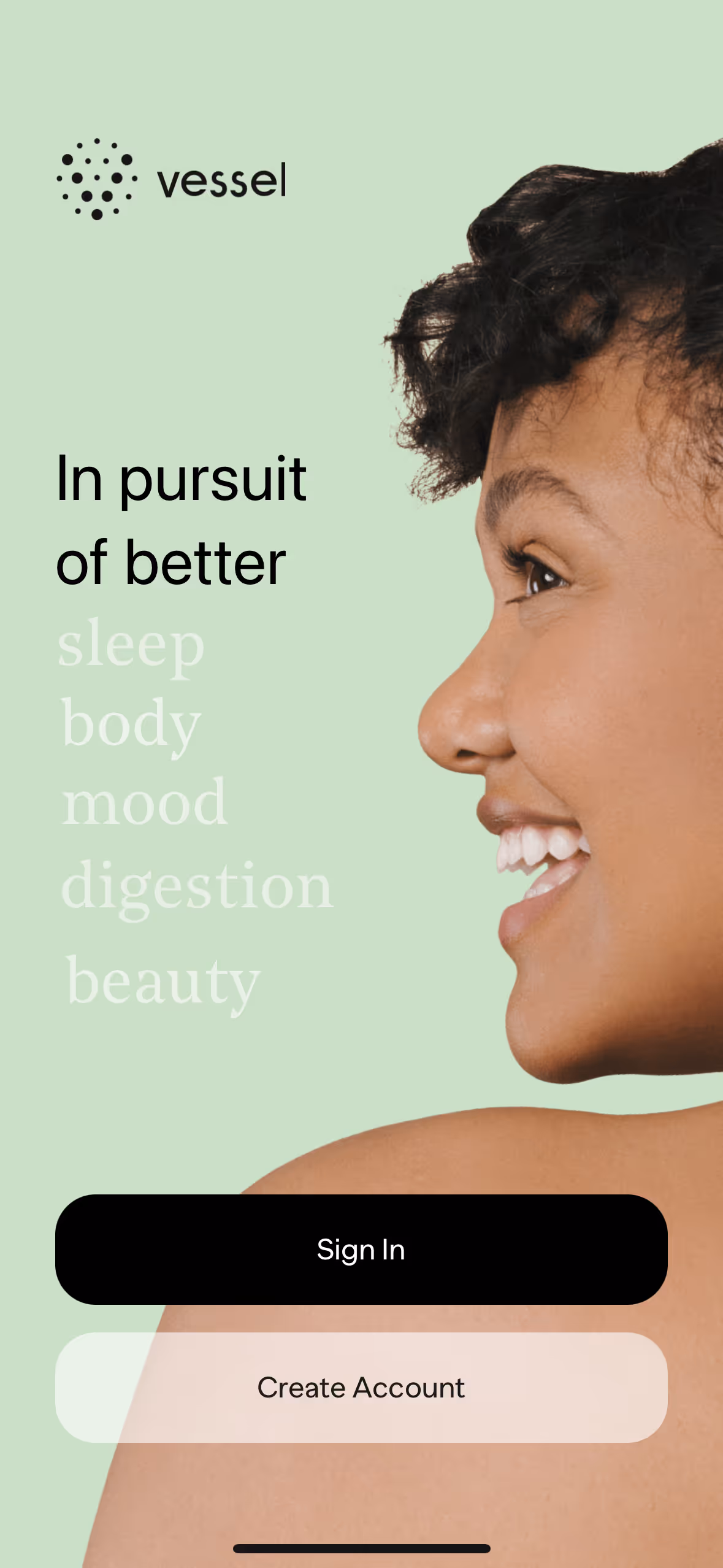 UX Gallery Screens - Vessel - Setup and taking the first test