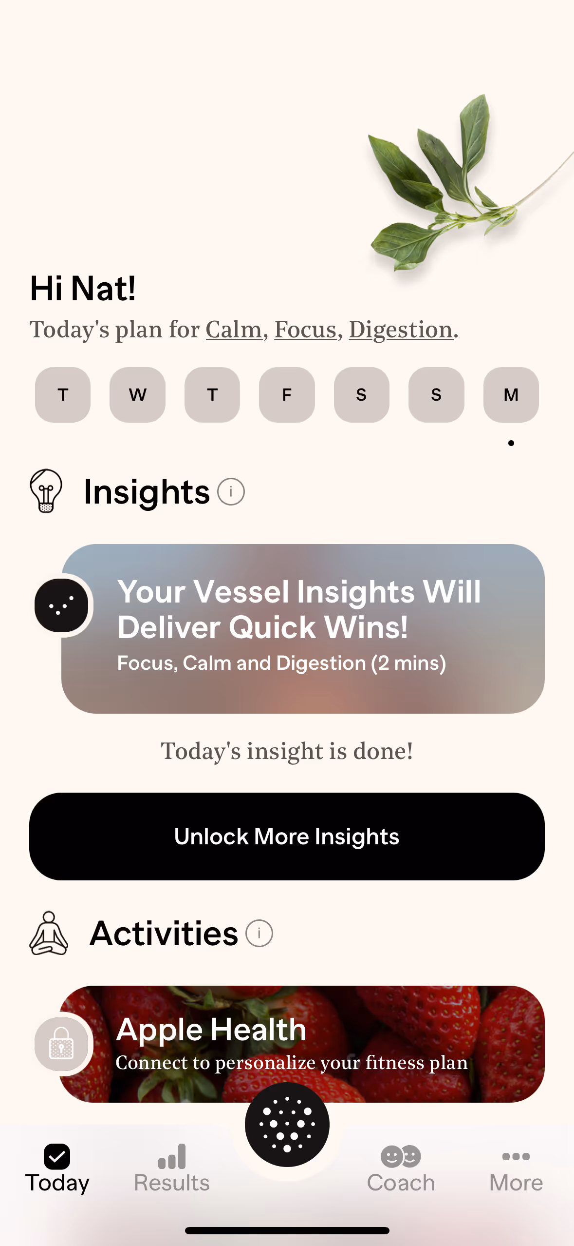 UX Gallery Screens - Vessel - Daily Use Insights