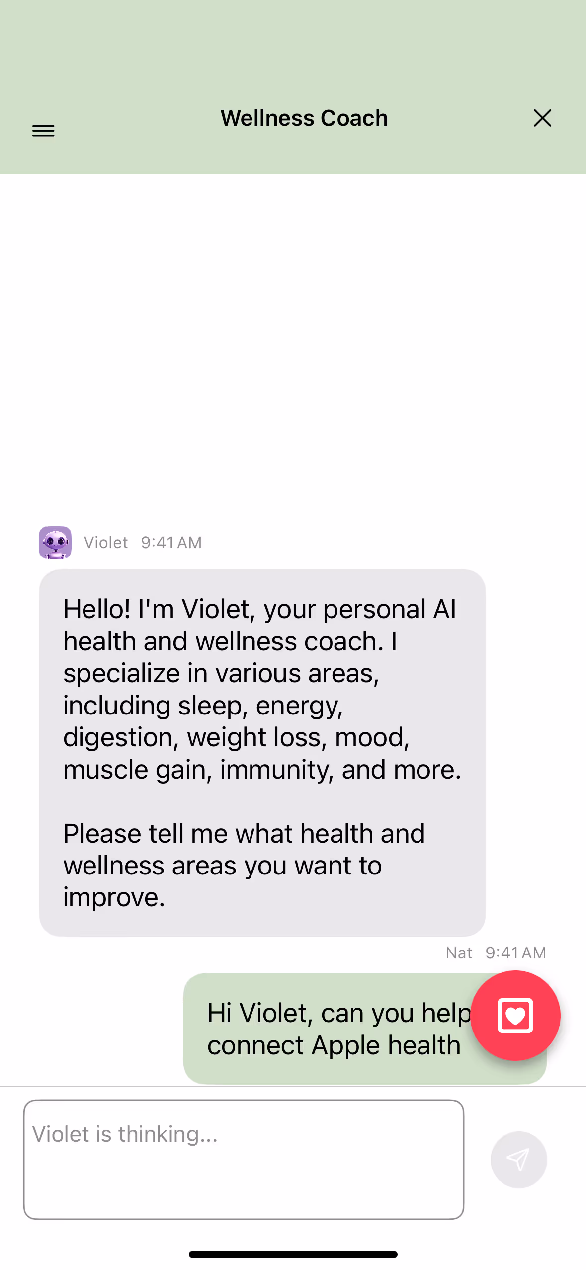 UX Gallery Screens - Vessel - Daily Use Health Coach