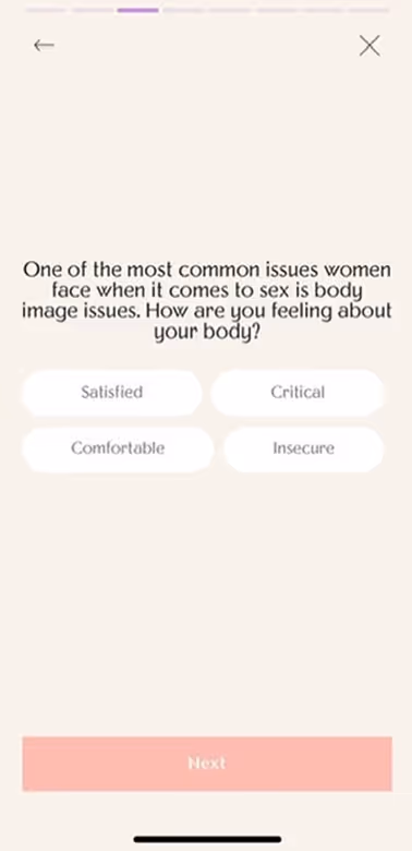 UX Gallery Screens - Rosy App Setup and Onboarding