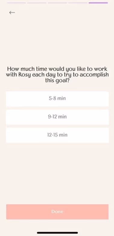 UX Gallery Screens - Rosy App Setup and Onboarding