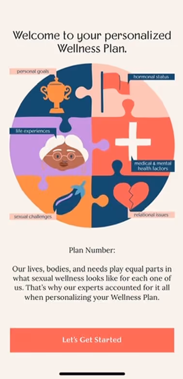 UX Gallery Screens - Rosy App Setup and Onboarding