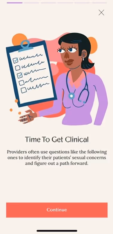 UX Gallery Screens - Rosy App Setup and Onboarding