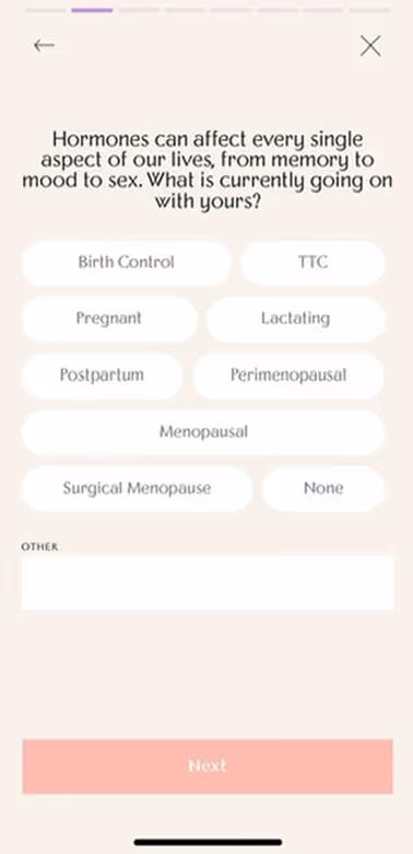 UX Gallery Screens - Rosy App Setup and Onboarding