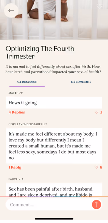 UX Gallery Screens - Rosy App - Daily Use Resources