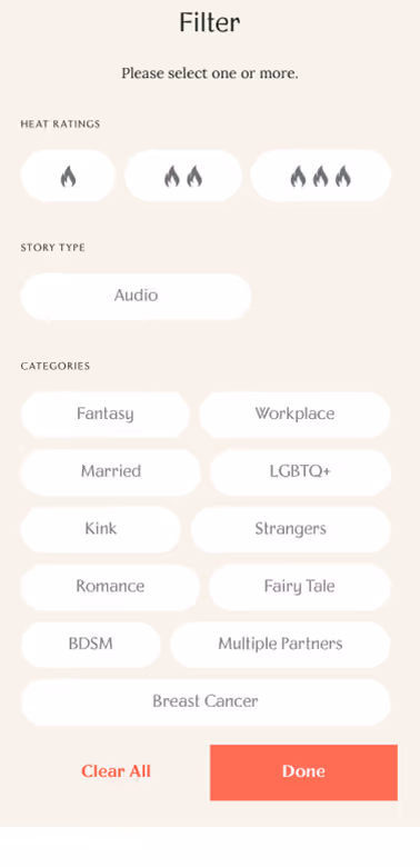 UX Gallery Screens - Rosy App - Daily Use Resources