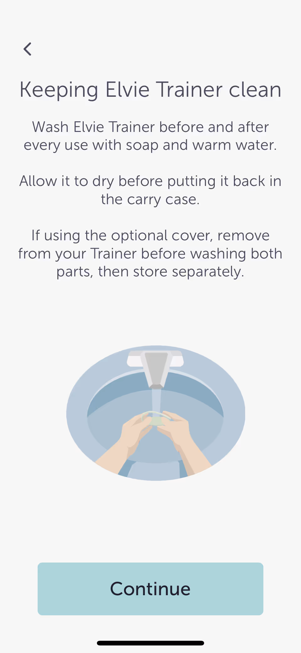 UX Gallery Screens - Elvie Trainer-Onboarding