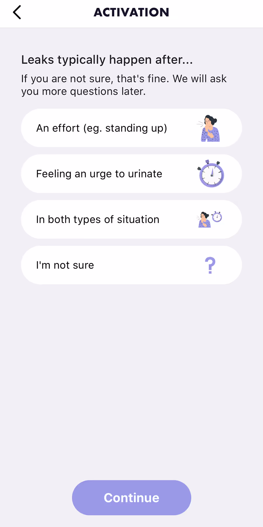 UX flow gallery image - Perifit Setup