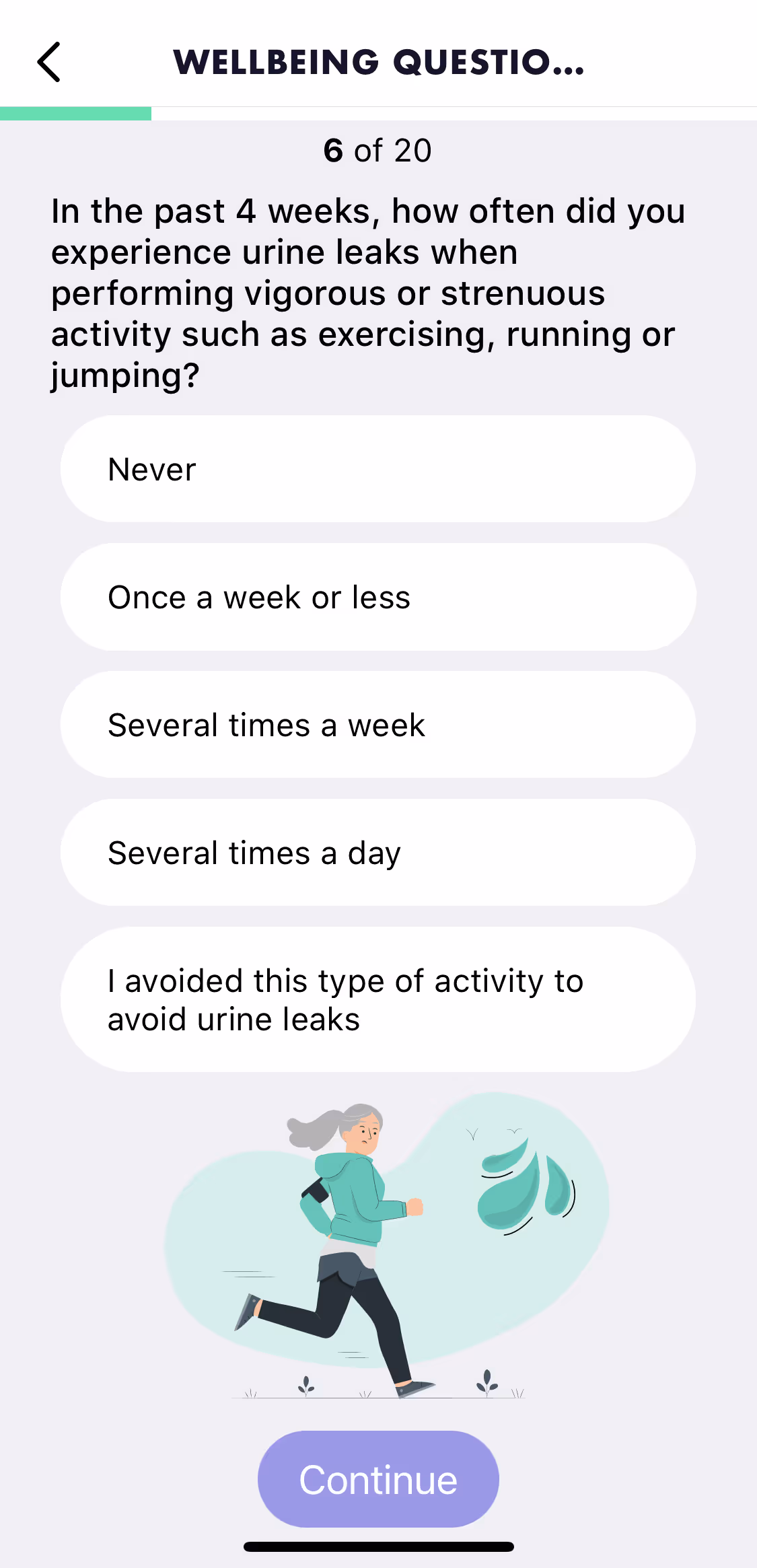 UX flow gallery - Perifit Onboarding