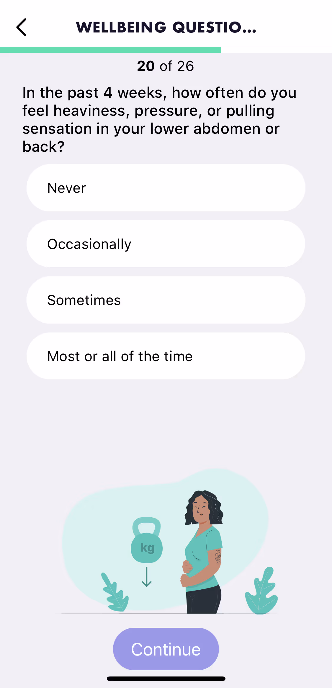 UX flow gallery - Perifit Onboarding