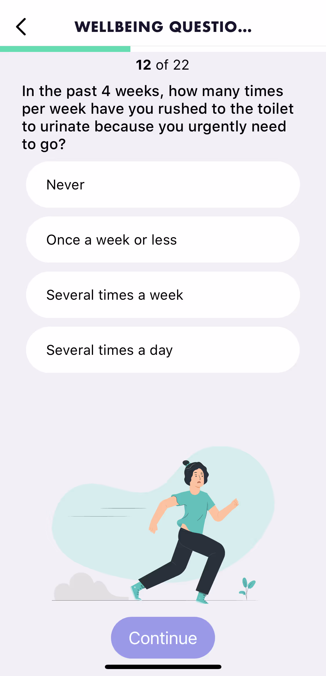 UX flow gallery - Perifit Onboarding