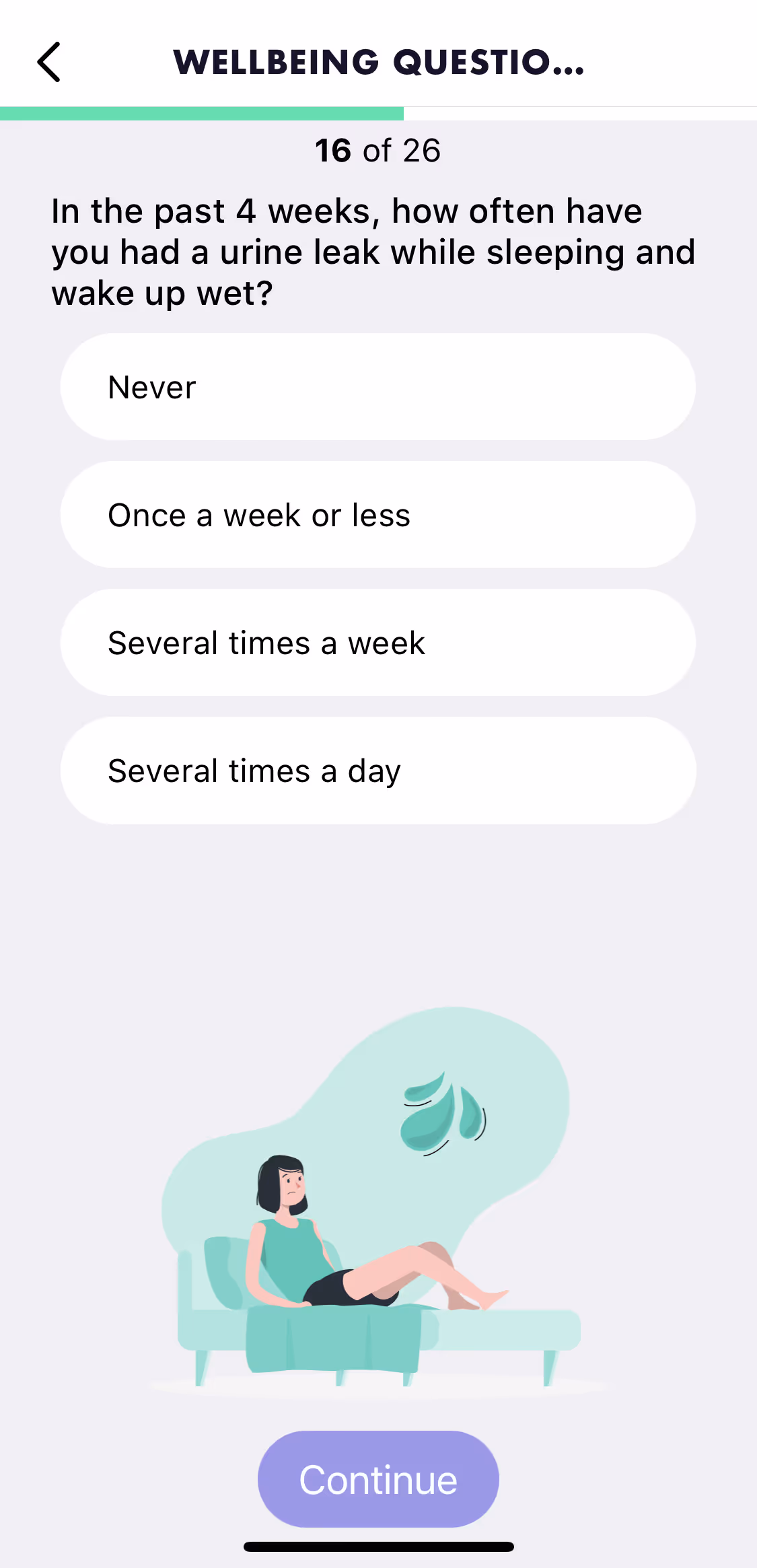 UX flow gallery - Perifit Onboarding