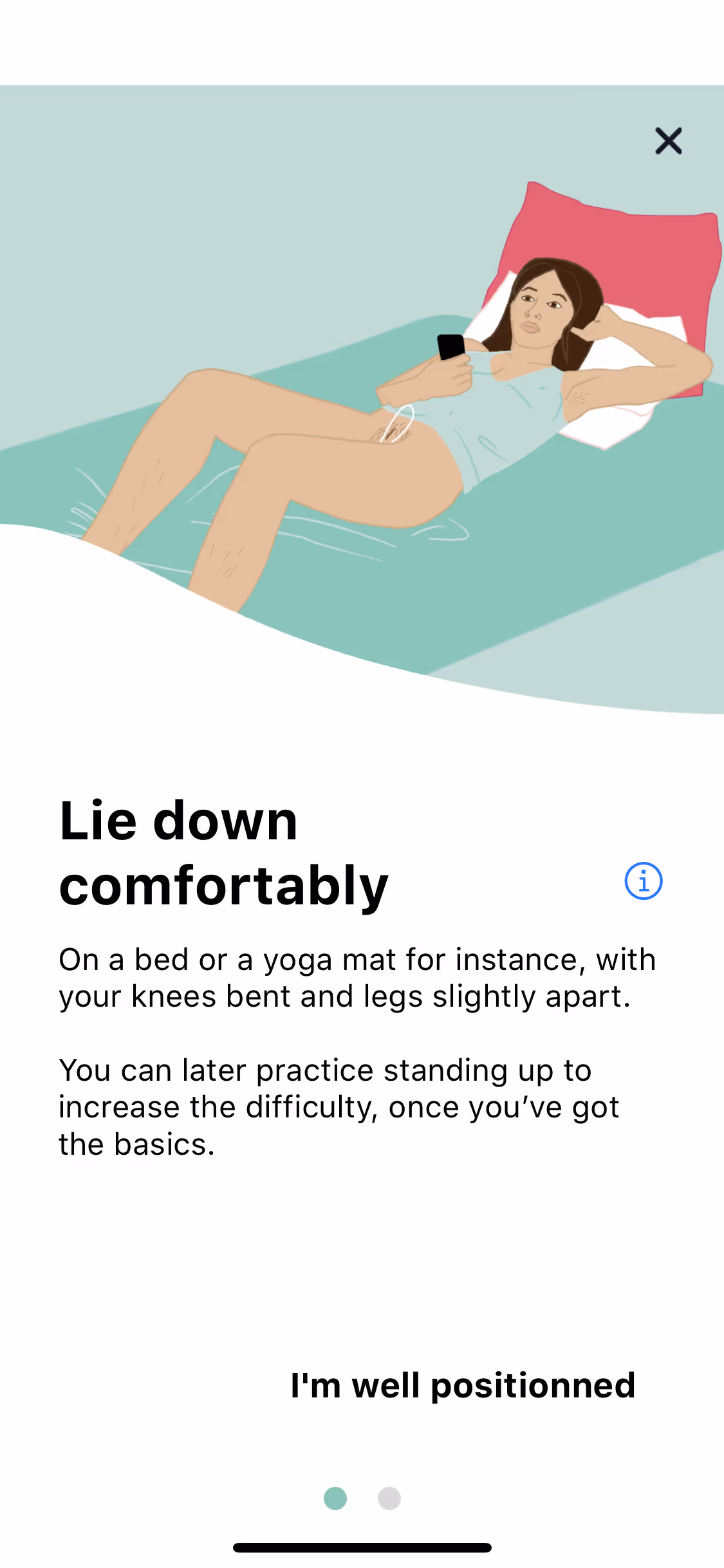 UX flow gallery - Perifit Calibration