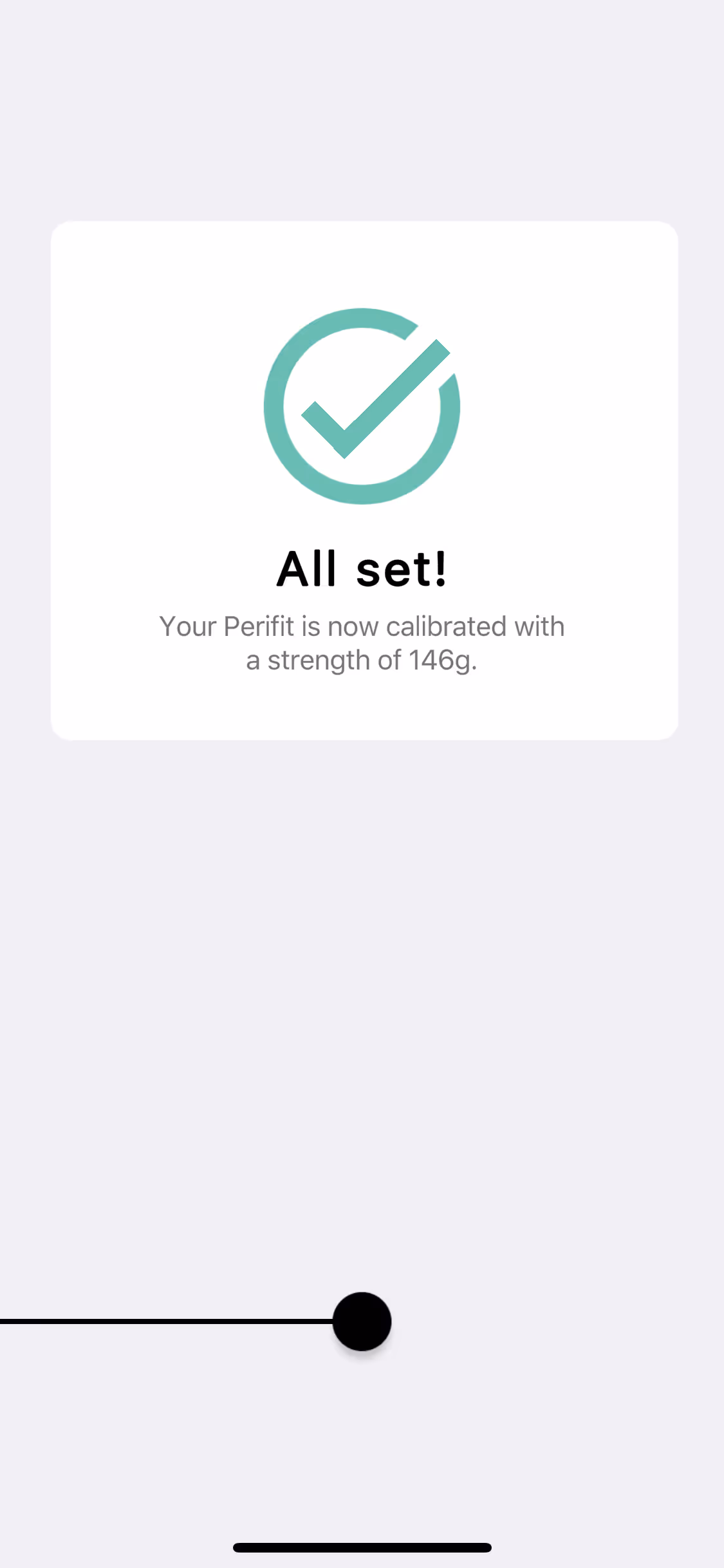 UX flow gallery - Perifit Calibration