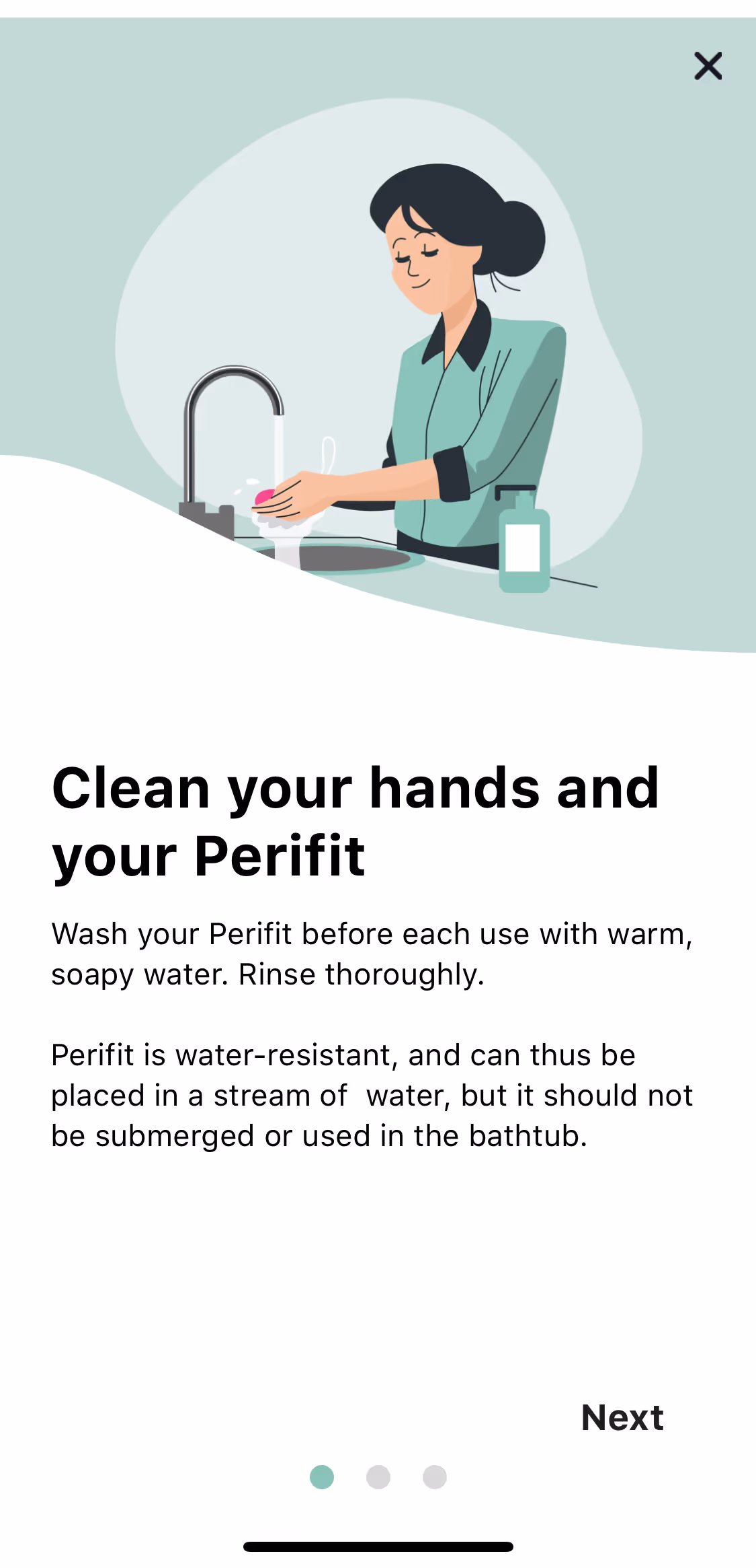 UX flow gallery - Perifit Calibration