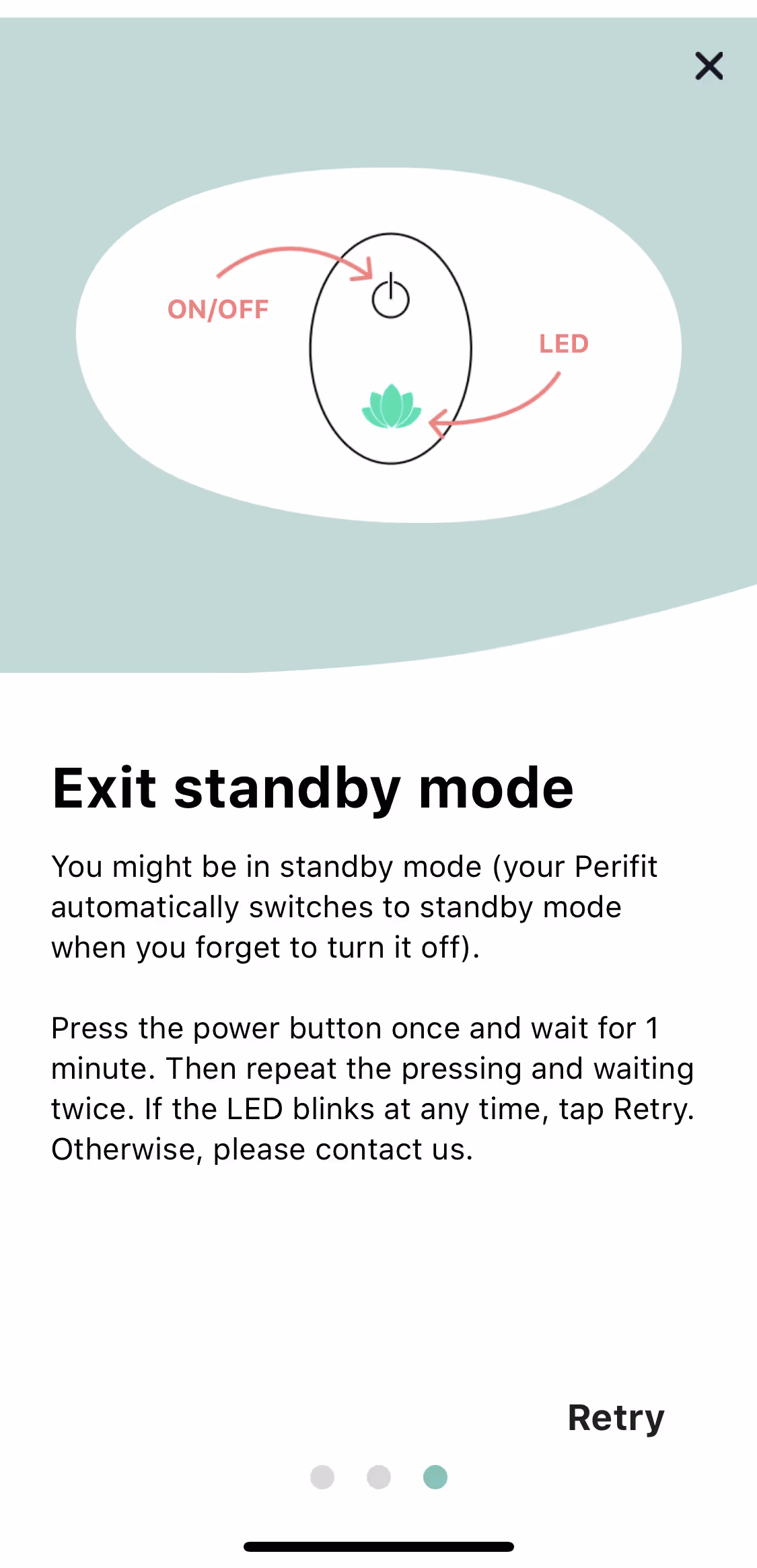 UX flow gallery - Perifit Calibration