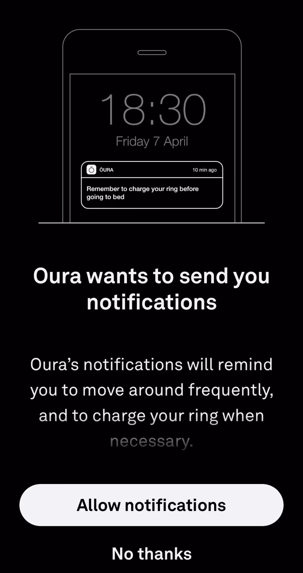UX Setup Flow Screens - Notifications