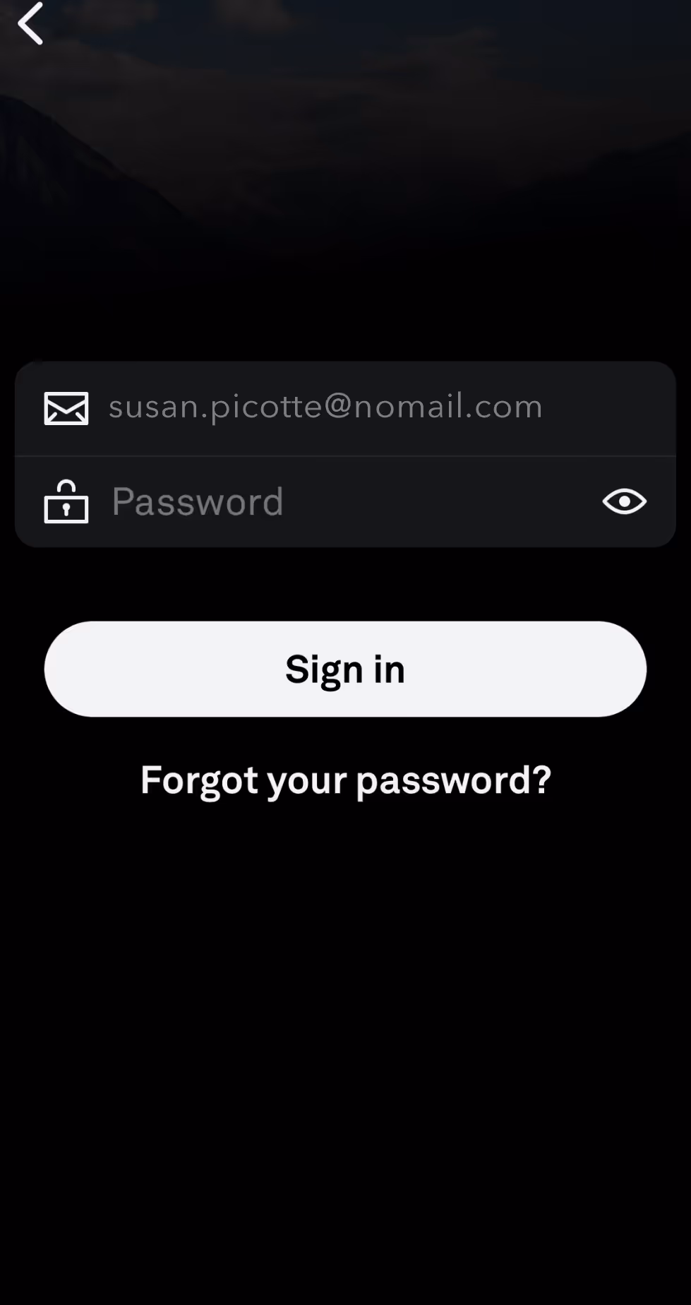 UX Setup Flow Screens - Sign in