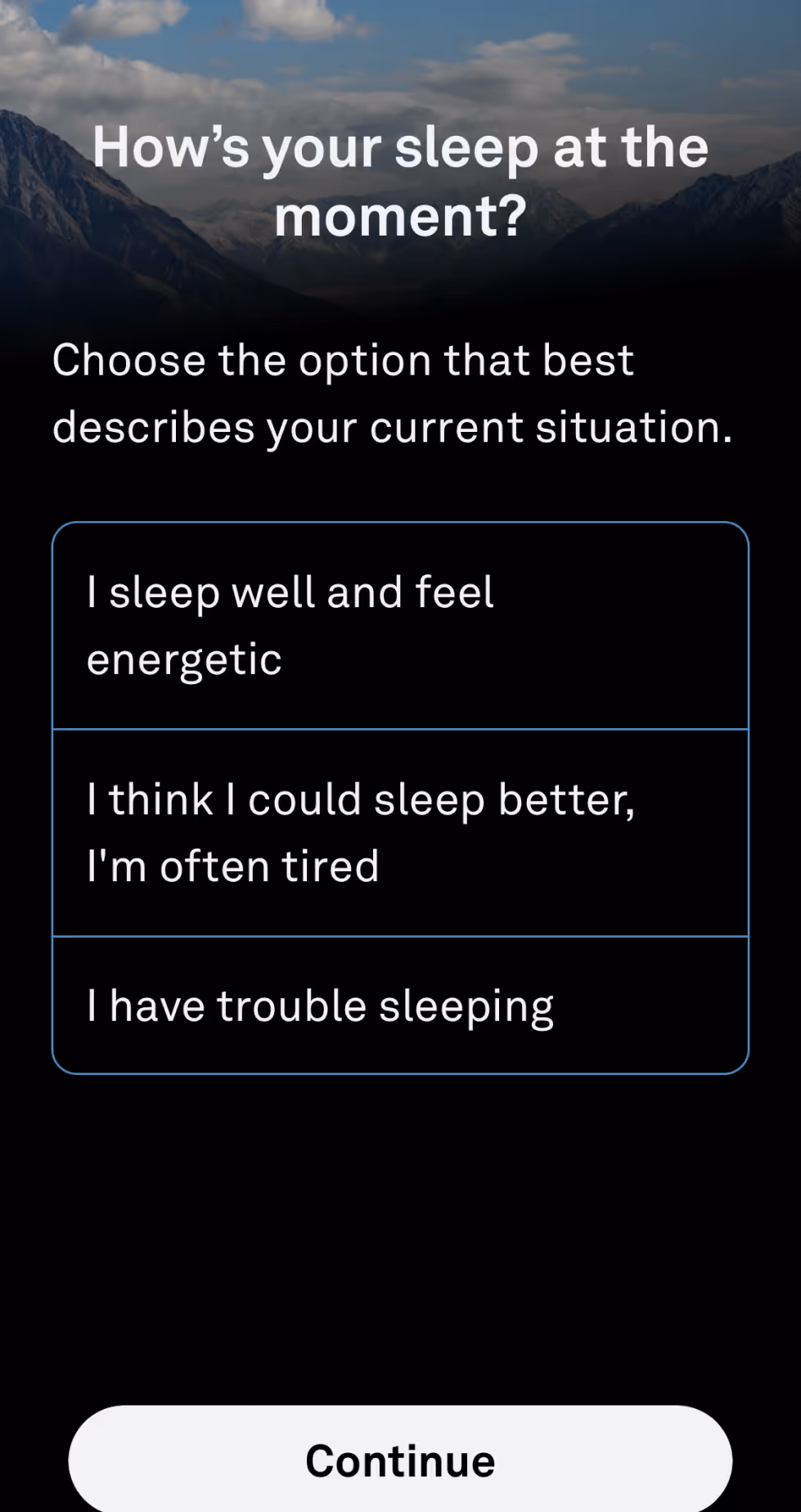 UX Onboarding Flow Screens - Sleep