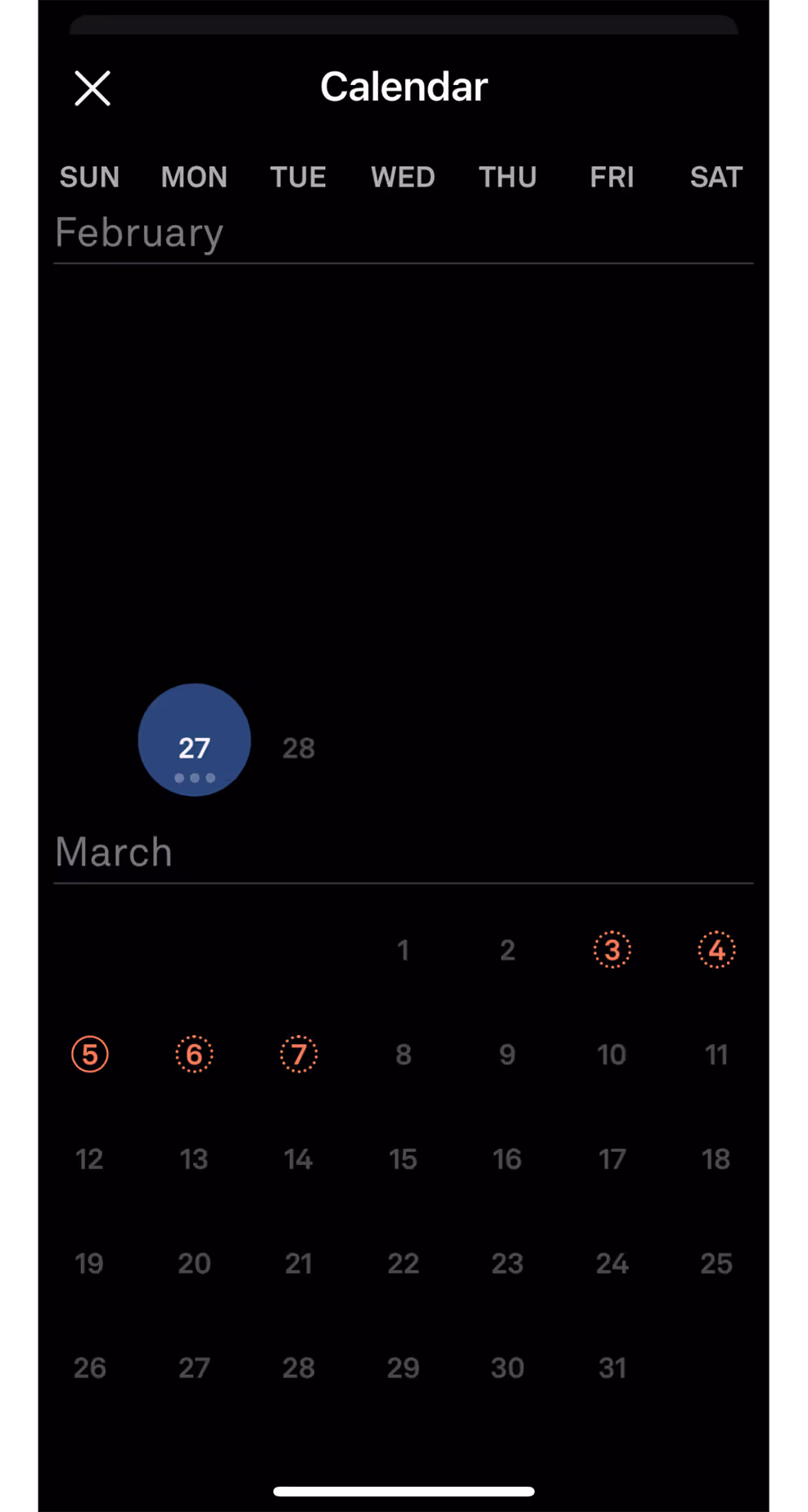 UX DAILY USE Flow Screens Oura - Period Tracking