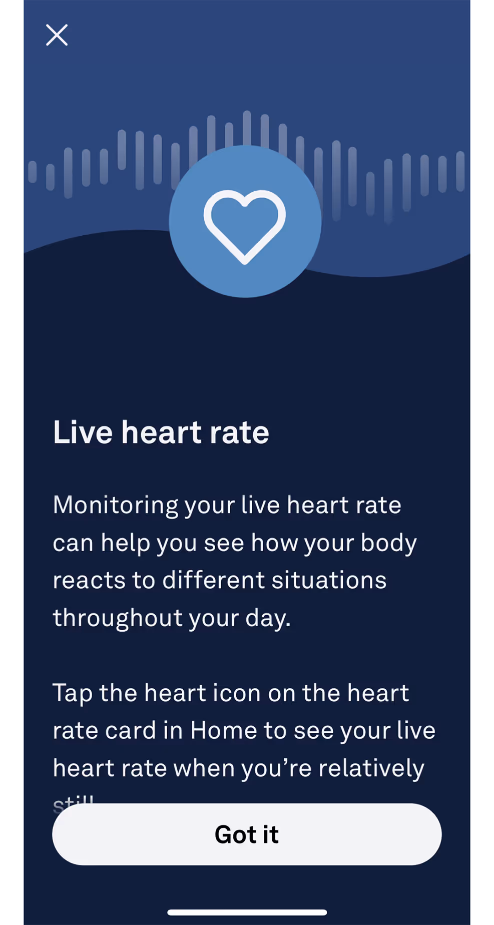 UX DAILY USE Flow Screens Oura - Heart Health - live heartrate