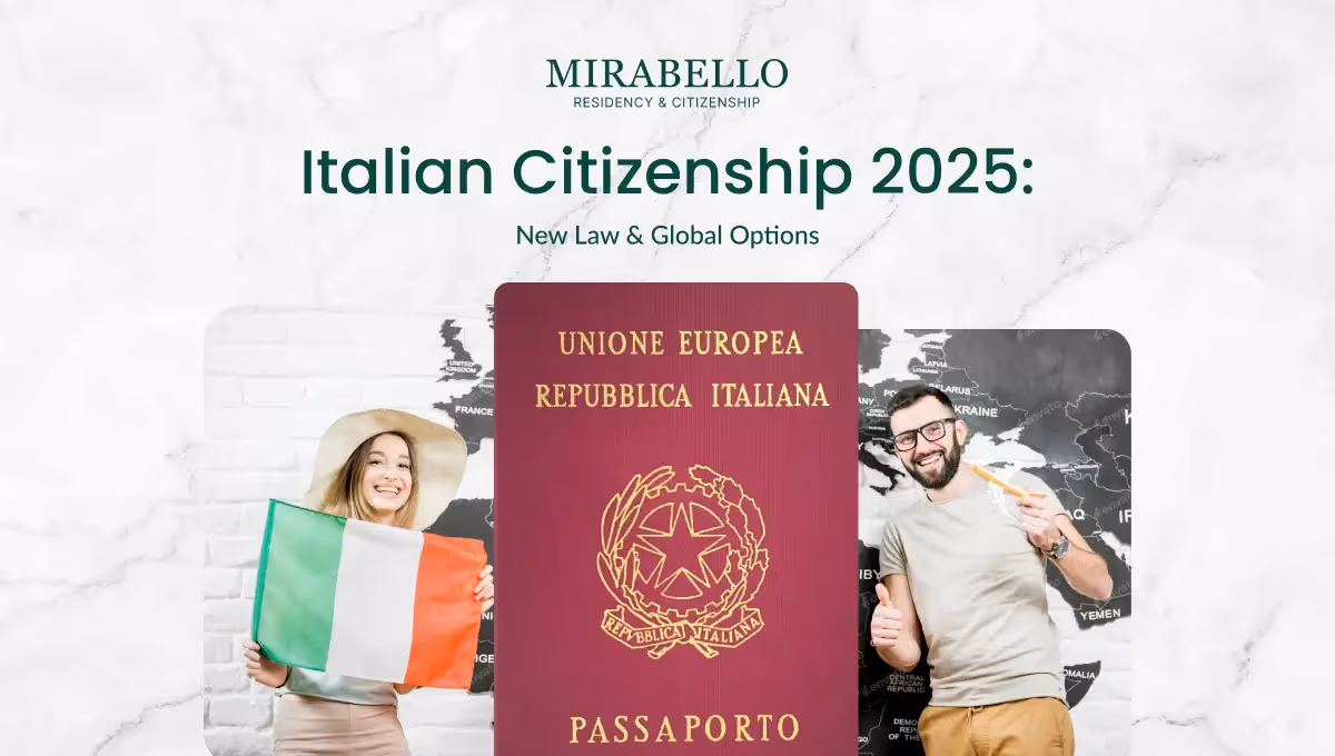 Ciudadanía italiana 2025: nueva ley y opciones globales