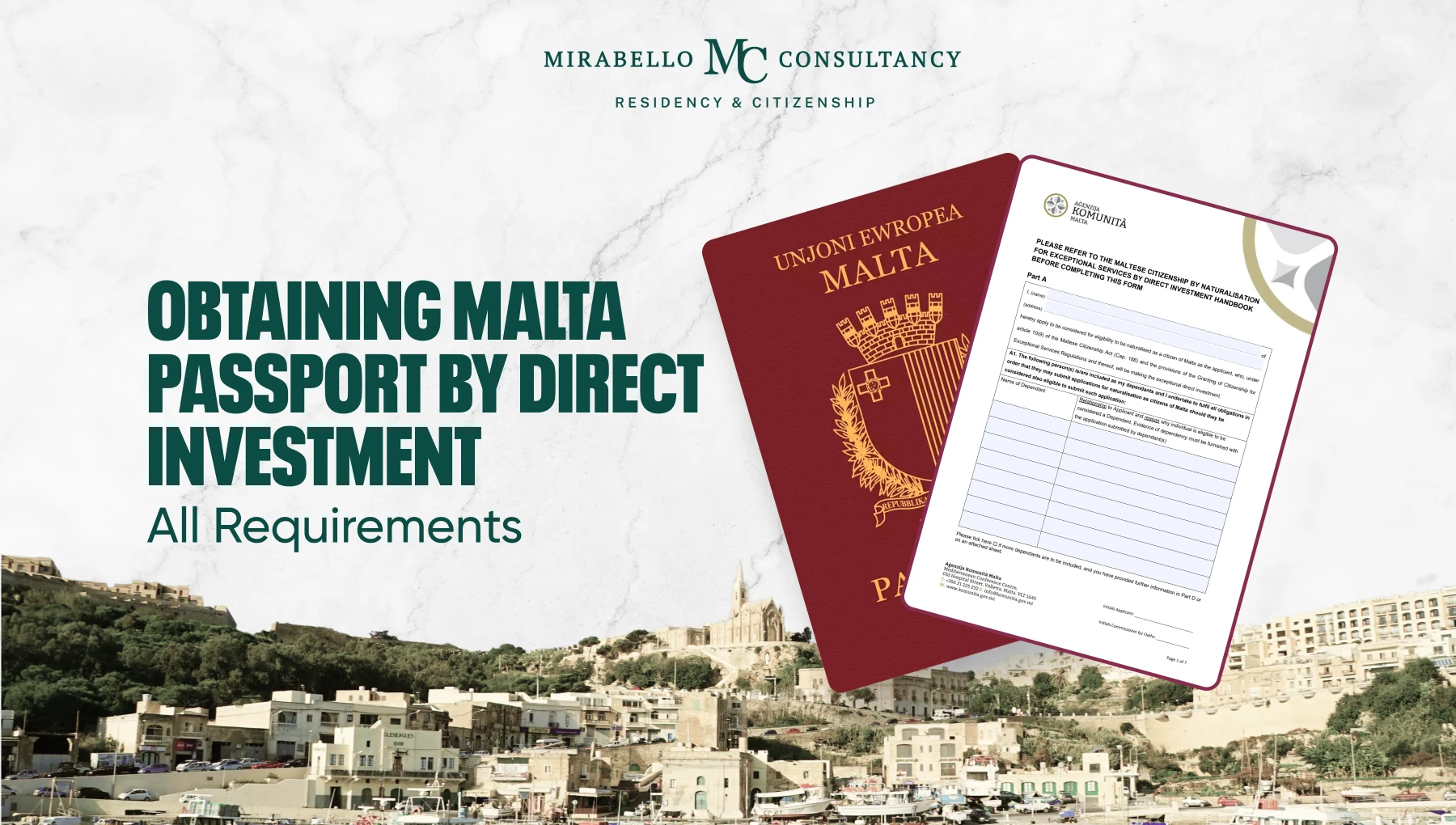 Obtaining a Malta Passport by Direct Investment: All Requirements 2026