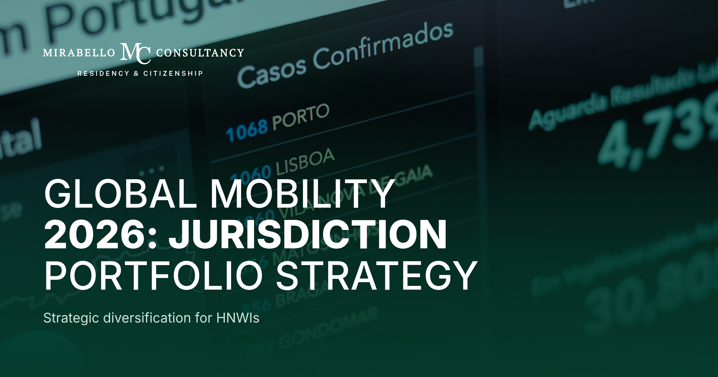Global Mobility 2026: Why High-Net-Worth Families Are Building Jurisdiction Portfolios — Not Just Picking One Country