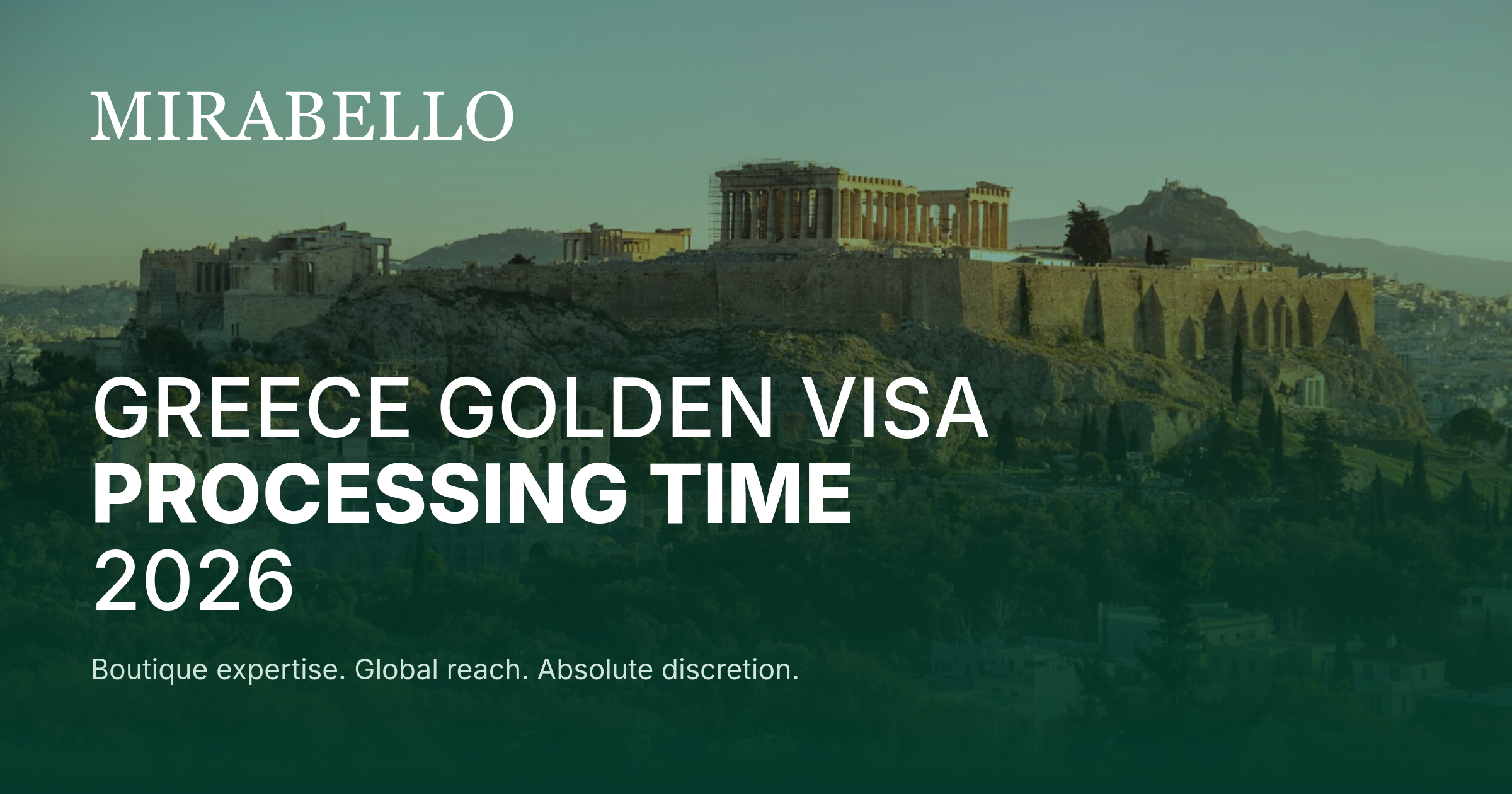 Greece Golden Visa Processing Time 2026 | Mirabello Consultancy