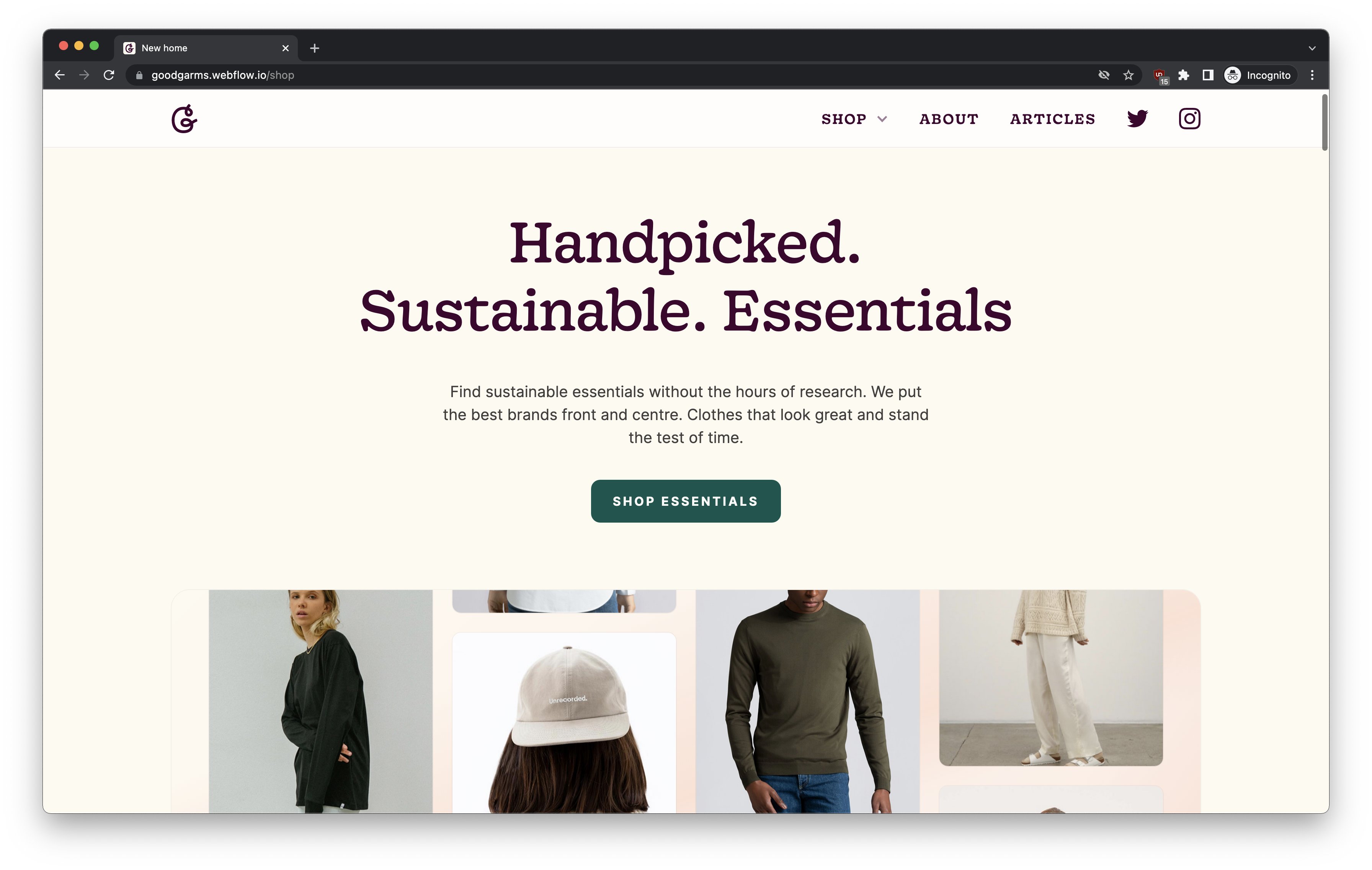 Some design changes to the hero section
