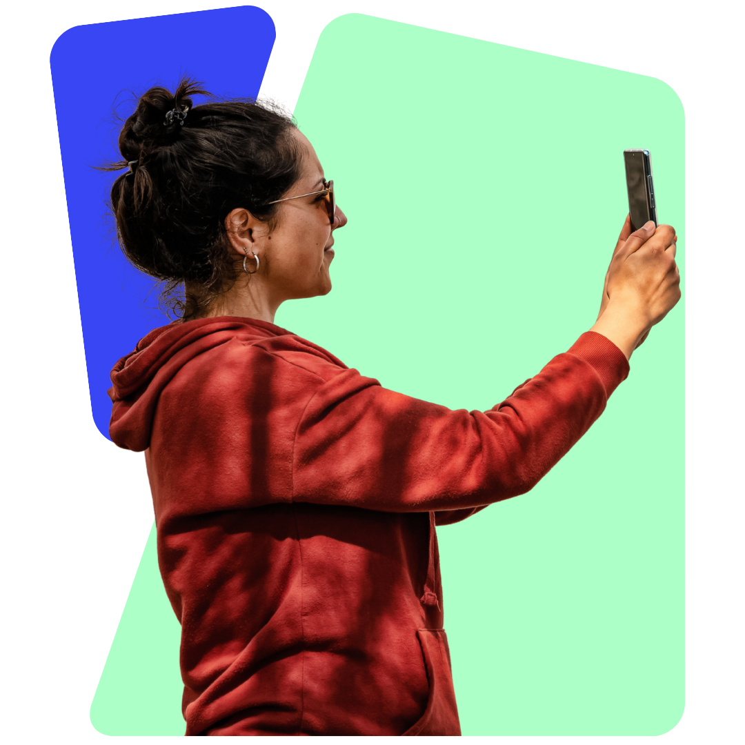 A resident performing a RentCheck Inspection