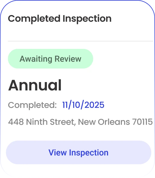 RentCheck Annual Inspection