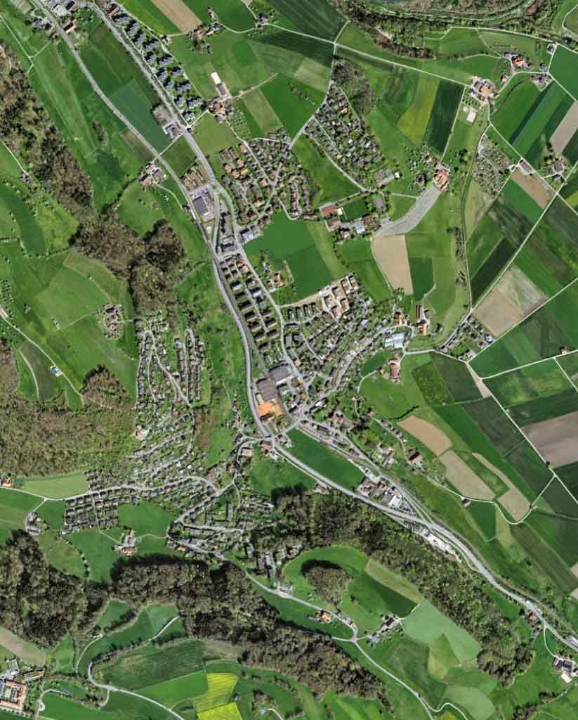 Luftaufnahme von Kehrsatz