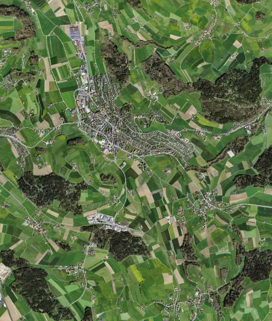 Luftaufnahme von Worb